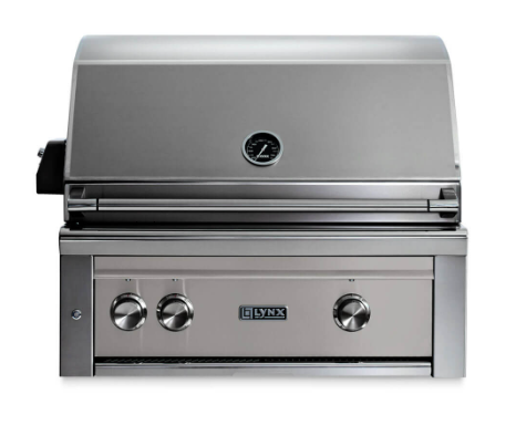 30" Professional Built-In Grill - All Trident IR Burner with Rotisserie