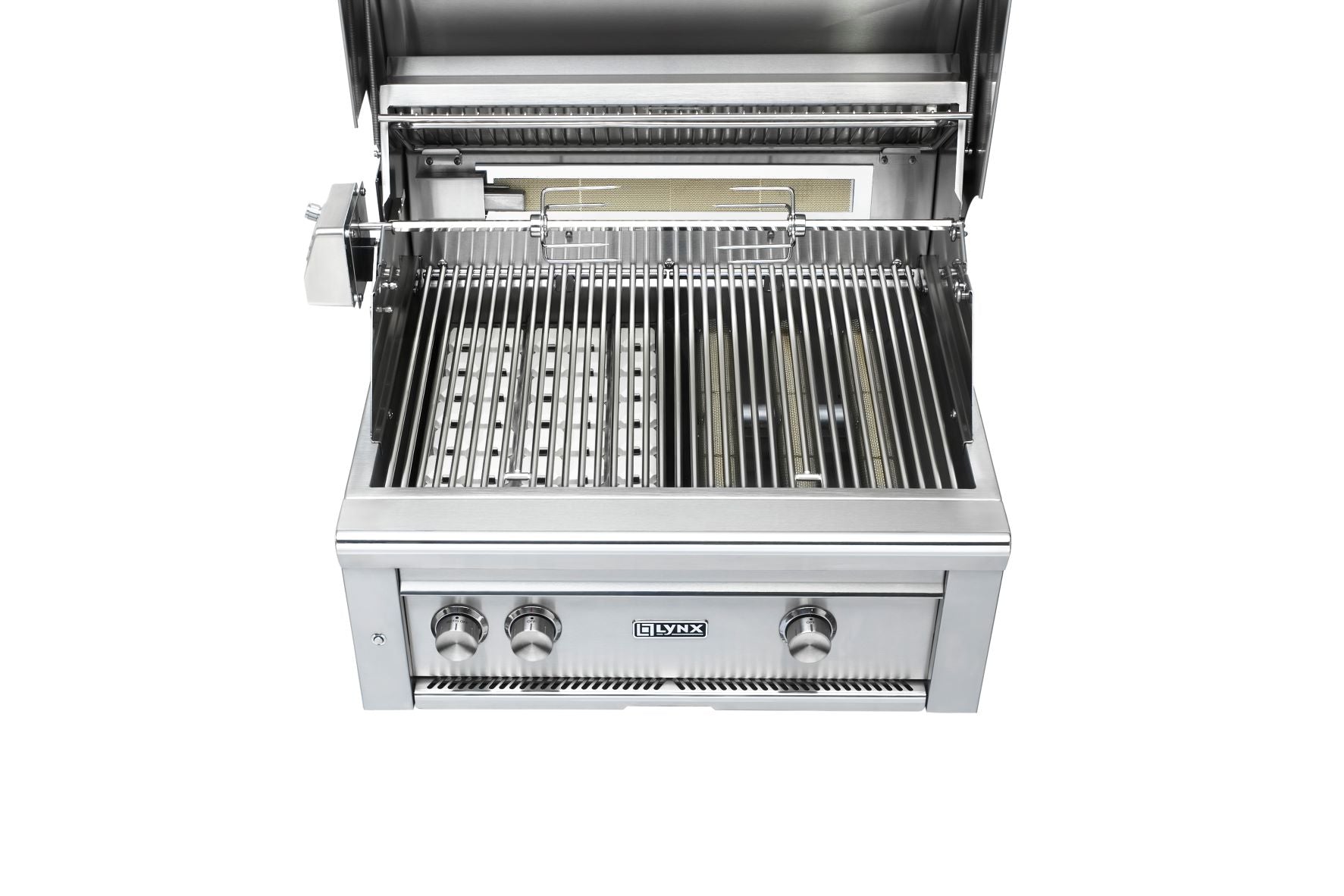 30" Built-in Grill- 1 Trident IR Burner and 1 Ceramic Burner with Rotisserie