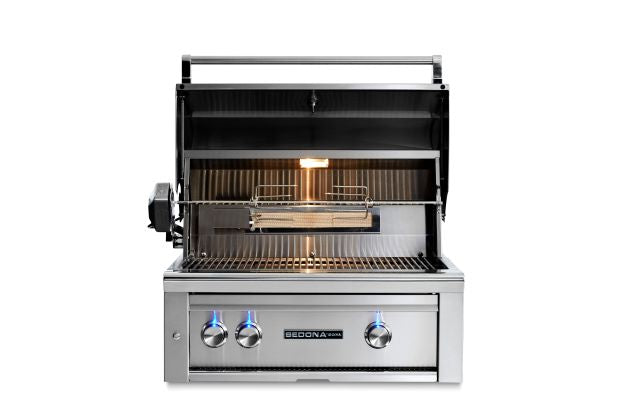 30" Built-In Grill- 2 Stainless Steel Burners w/ Rotisserie