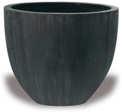 egg planter pots Antique Black Egg Planter Small