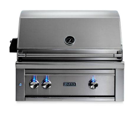 30" Professional Built-In Grill - All Trident IR Burner with Rotisserie