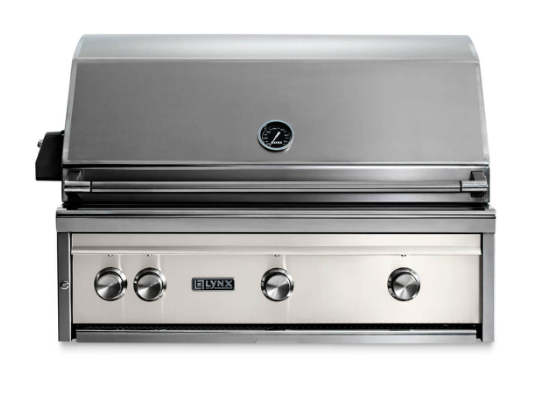 36" Professional Built-In All-Trident Grill w/ Rotisserie and Flametrak