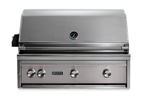 36" Professional Built-In All-Trident Grill w/ Rotisserie and Flametrak