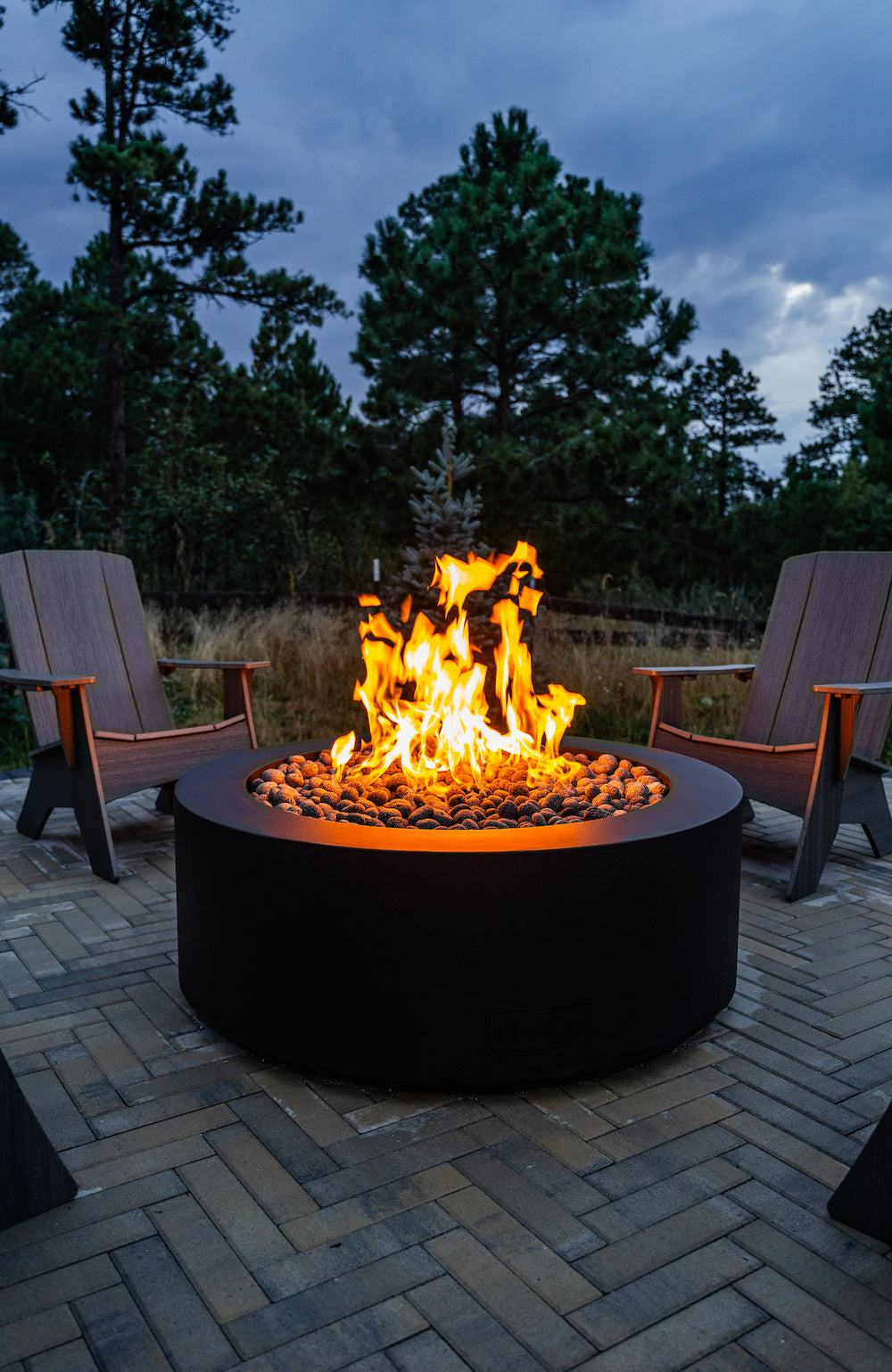 H & Co Round Fire Pit