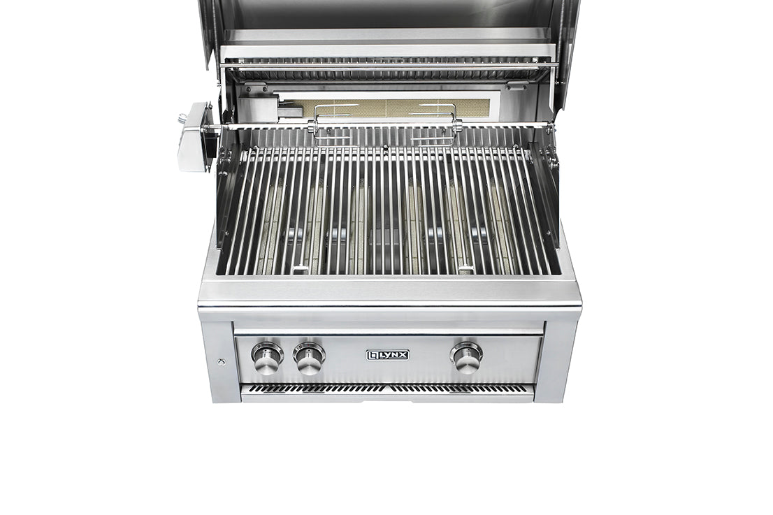30" Professional Built-In Grill - All Trident IR Burner with Rotisserie