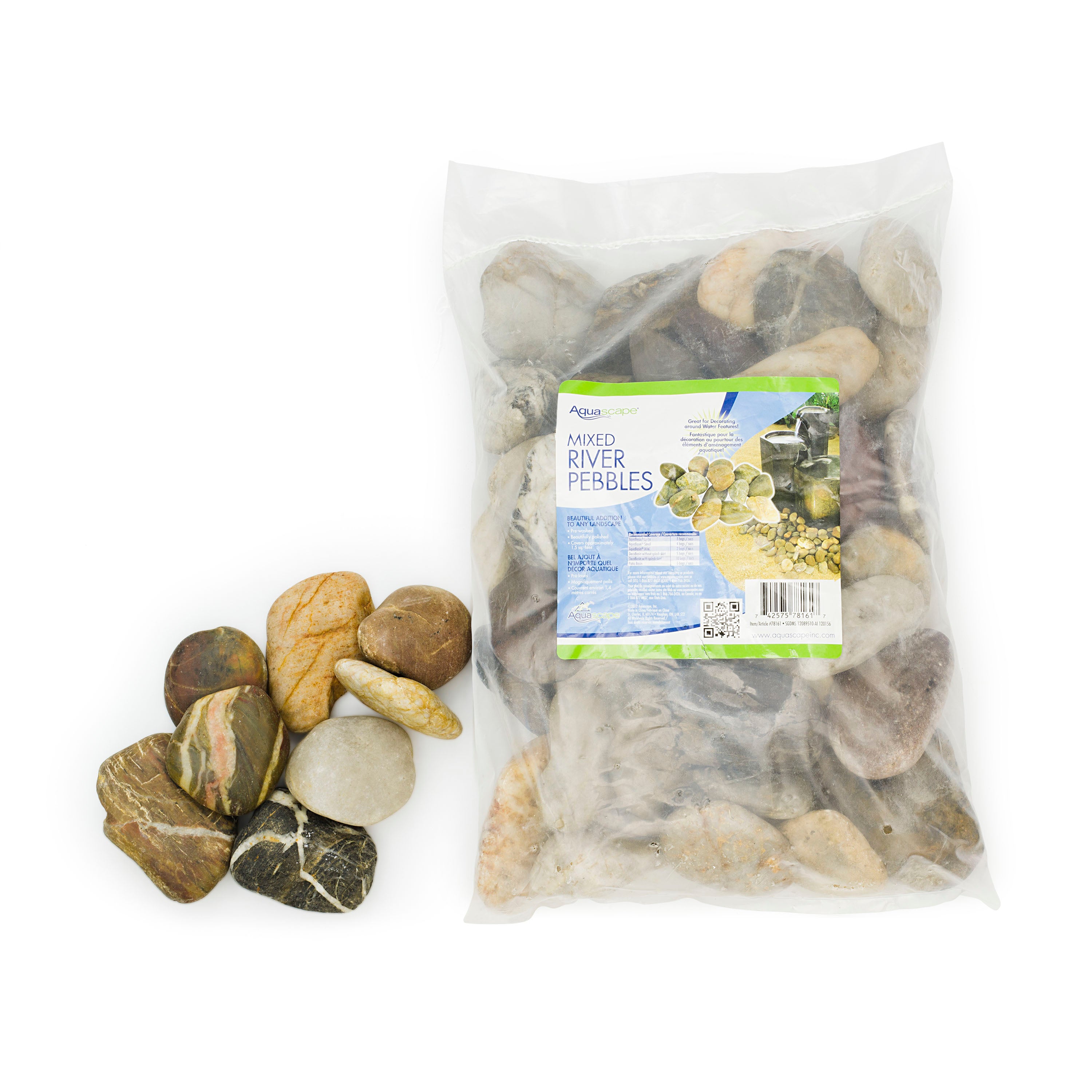 Decorative River Pebbles - 22 LBS.
