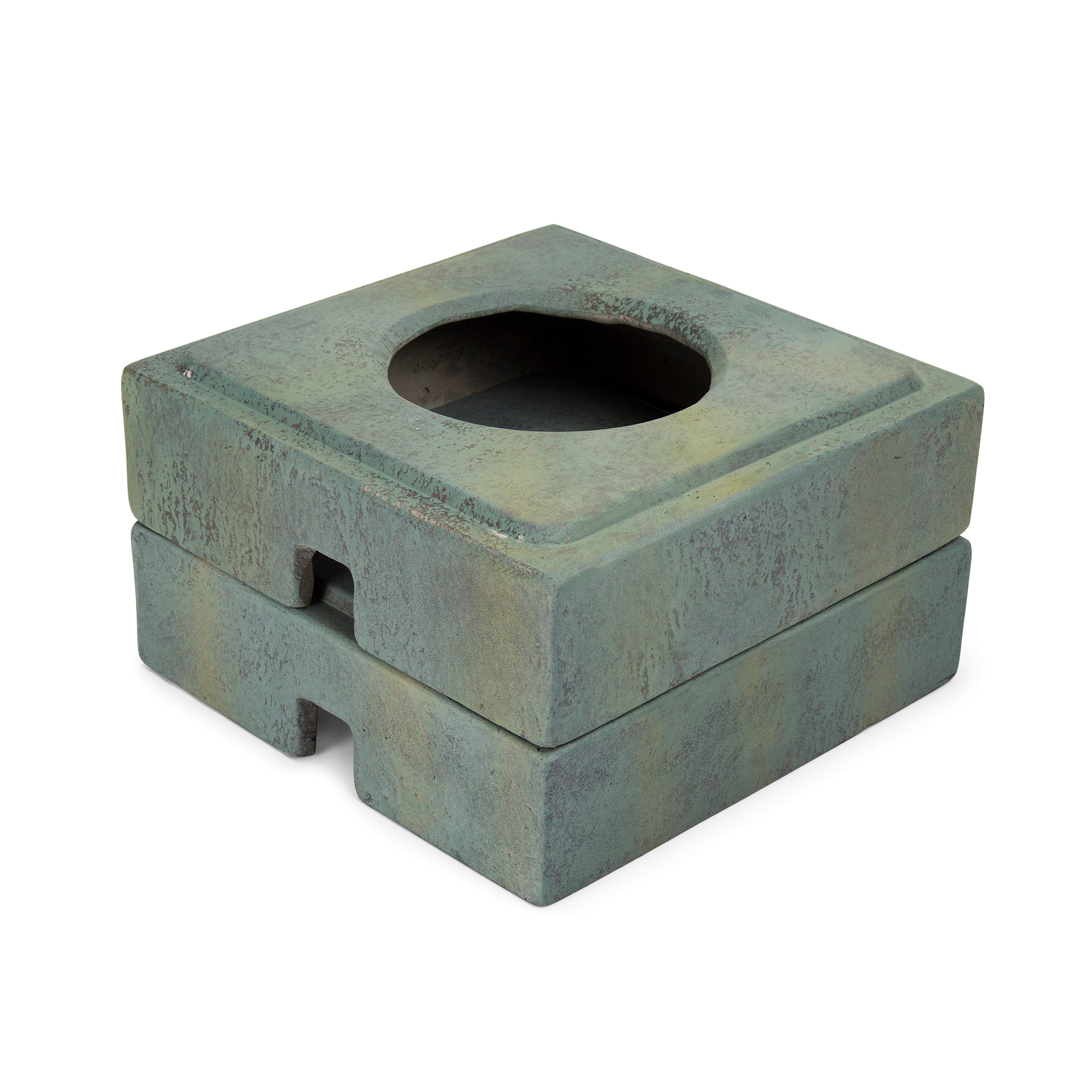 Spillway Bowl, Basin, and Stand - Patina