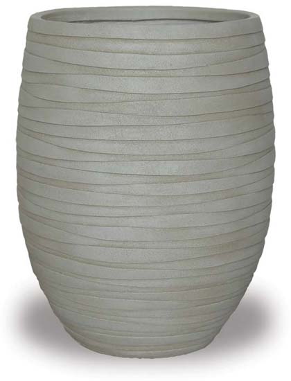 Sand Wave Finish Belly Pot Large - 24"H x 19"W