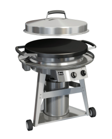 EVO Professional Wheeled Cart with Seasoned Cook Surface