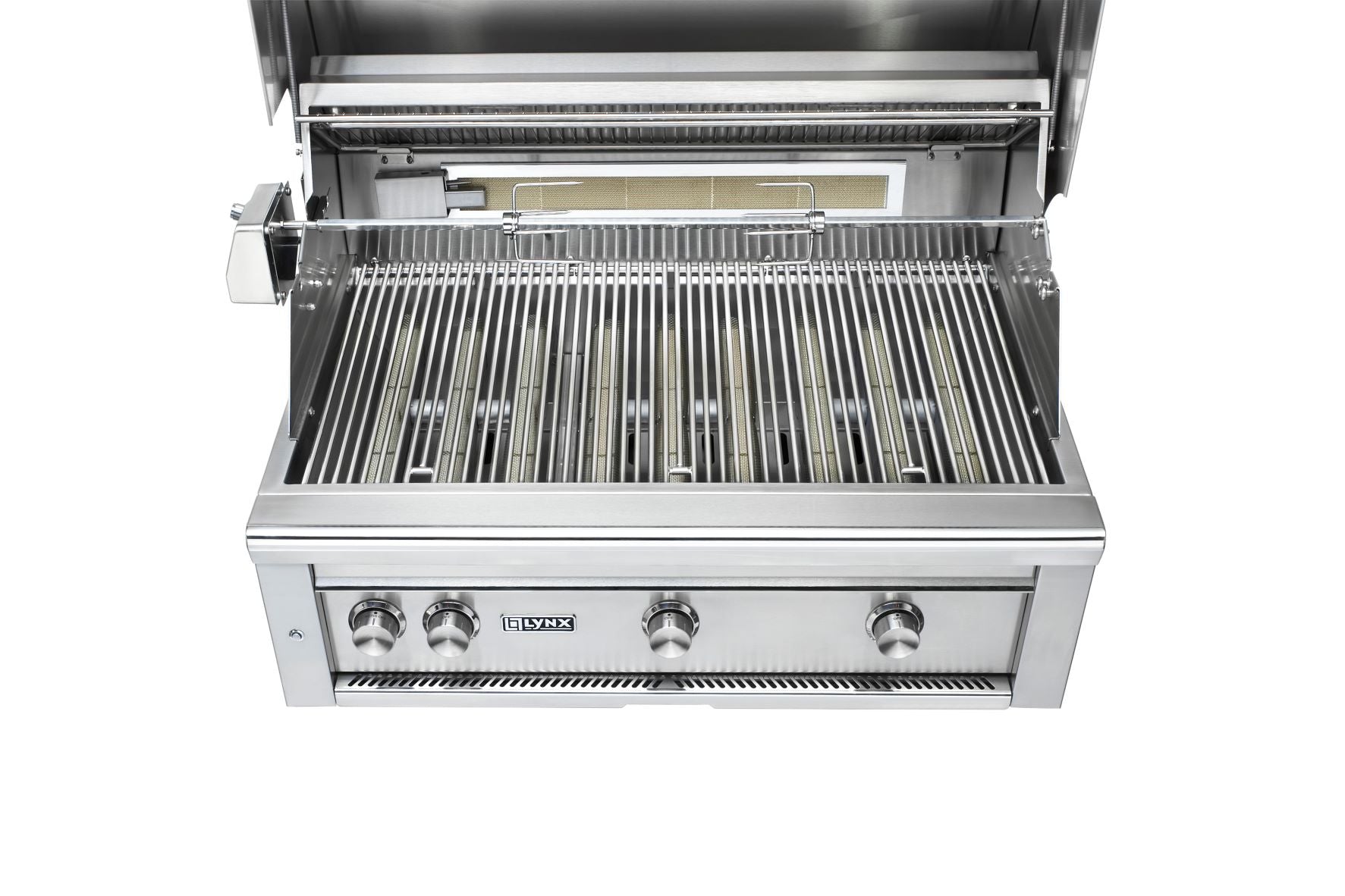 36" Professional Built-In All-Trident Grill w/ Rotisserie and Flametrak