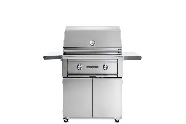 30" Freestanding Grill- 1 ProSear Burner & 1 Stainless Steel Burner