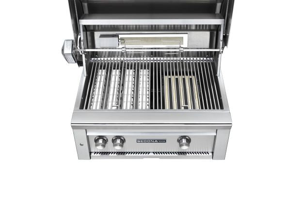 30" Freestanding Grill- 1 ProSear Burner & 1 Stainless Steel Burner w/ Rotisserie