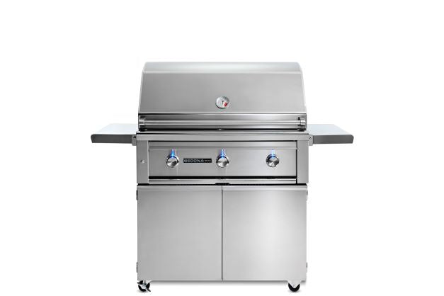 36" Freestanding Grill- 3 Stainless Steel Burners