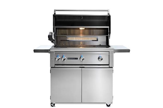 36" Freestanding Grill- 3 Stainless Steel Burners w/ Rotisserie