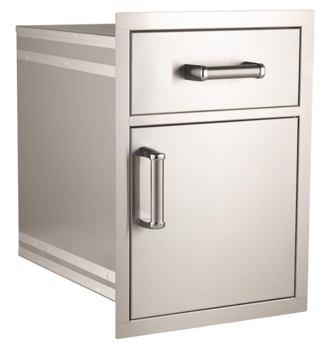 Premium Flush 17-Inch Pantry / Access Drawer Combo