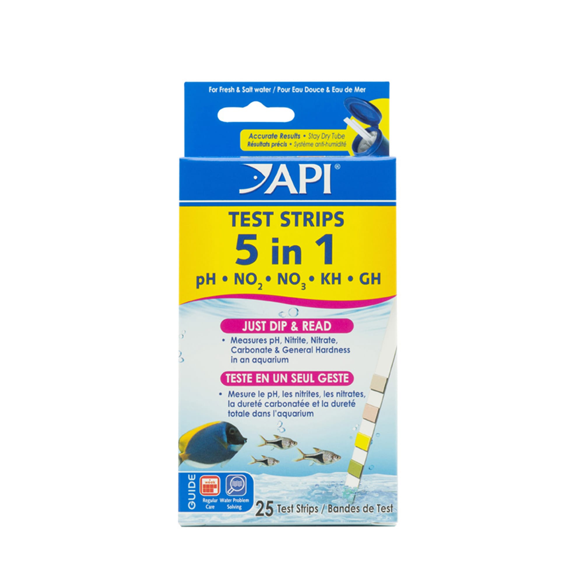 API 5 in 1 Test Strips (25 strips)